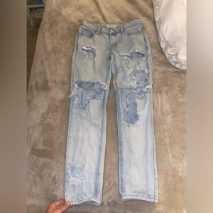 One teaspoon light wash distressed jeans